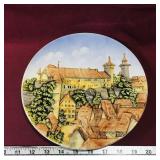 Majolika Painted Decorative Plate (Vintage)