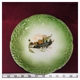 "Coaching Days" Decorative Plate (Vintage) (