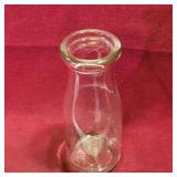Unmarked Glass Half-Pint Milk Bottle (Vintage)