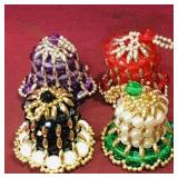 Lot Of 4 Handcrafted Bell Ornaments (Small)