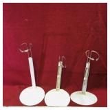 Lot Of 3 Doll Stands