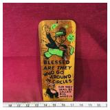 Painted Wooden Novelty Wall Picture (Vintage)