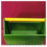 Painted Wooden Carrying Bin (Vintage)