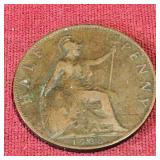 1906 Great Britain Half-Penny Coin