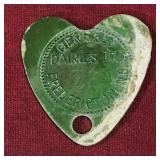 General Dairies Fredericton NB Milk Token