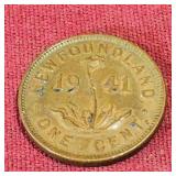 1941 Newfoundland 1 Cent Coin