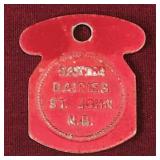 Baxter Dairies St. John NB Milk Token