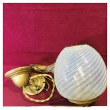 Swirl Glass Ceiling Light (Vintage)