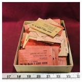 Large Lot Of Sussex Cheese & Butter Order Slips