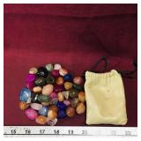 Lot Of Polished Stones & Case