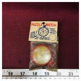 Novelty Puzzle Watch Toy (Vintage) (Sealed)
