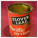 Clover Leaf Pacific Oysters Tin Can (Vintage)