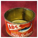 A.B.C. Fancy Keta Salmon Tin Can (Vintage)