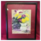 M.E. Chambers "Flowers In Vase" Art Print