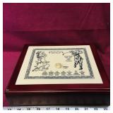 Mahogany "Origins Of Golf" Case / Box