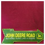 John Deere Tin Arrow Sign (8 3/4" x 26 1/2")
