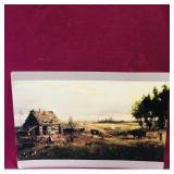 "Early Settlement" Cardboard Art Print