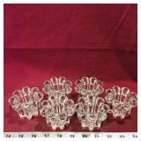 Set Of 6 Glass Candleholders