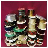 Large Lot Of Assorted Ribbon Garland