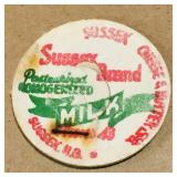 Sussex Brand Milk Bottle Top (Vintage)
