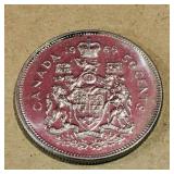 1969 Canadian 50 Cent Coin