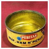 Puritan Sandwich Spread Small Tin Can (Vintage)