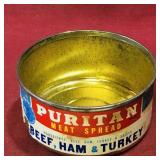 Puritan Meat Spread Small Tin Can (Vintage)