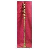Large Auger Drill Part (Antique) (33 1/2" Long)