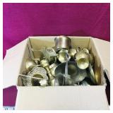 Box Lot Of Decorative Brass Items (Vintage)