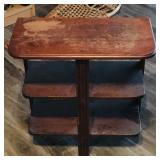Wooden End Table / Shelf (Vintage)