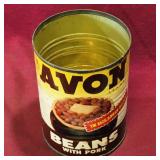 Avon Beans With Pork Tin Can (Vintage)
