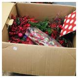 Large Box Of Assorted Christmas Decorations