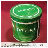 Macdonald Export Cigarette Tobacco Tin (Vintage)