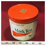 Mark Ten Cigarette Tobacco Tin (Vintage)