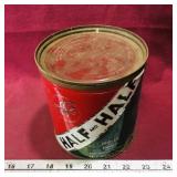 Half And Half Cigarette Tobacco Tin (Vintage)