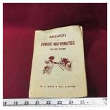 Answers To Junior Mathematics Book (Vintage)