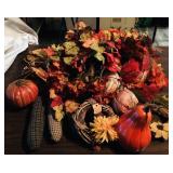 Large Lot Of Autumn Decorations