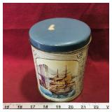 Peanut Crunch Nautical Tin Container (Vintage)