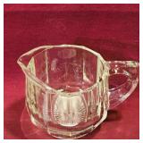 Stout Glass Creamer (Vintage) (3" Tall)
