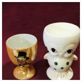 Lot Of 2 Ceramic Egg Cups (Vintage)