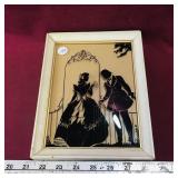 Framed Silhouette Art Print (Vintage) (9" x 7")