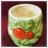 Painted Ceramic Planter Pot (Vintage)