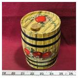 Decorative Barrel Tin (5" x 4")