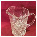 Glass Pitcher (Vintage) (5 1/4" Tall)