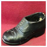 Decorative Painted Pottery Shoe (Vintage)