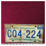 1991 New Brunswick License Plate