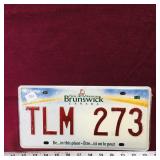 Unused New Brunswick License Plate (Sealed)