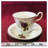 Arpo Porcelain Teacup & Saucer (Made In Romania)