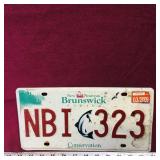 2009 New Brunswick Conservation License Plate