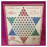 Chinese Star Checker Game Board (Vintage)